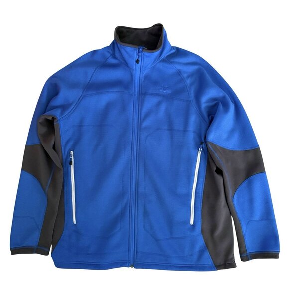 The North Face Jacket Mens Sz XL Softshell Wind Gorp hike Stealth Byron Full Zip - Picture 1 of 6